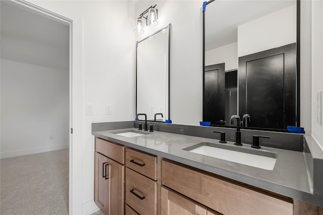 bathroom with vanity