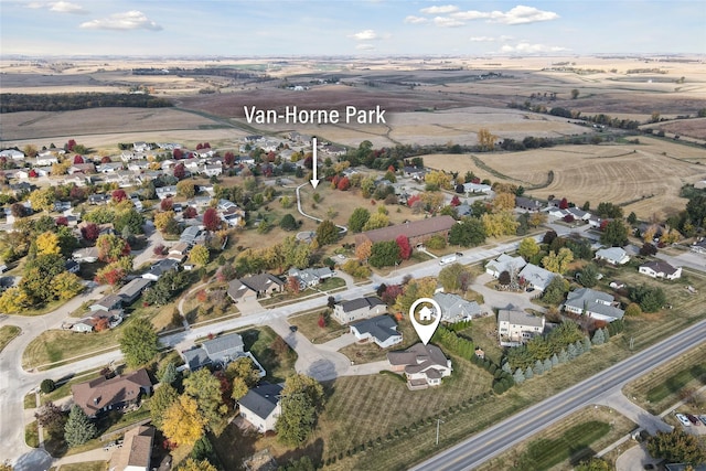 drone / aerial view featuring a residential view