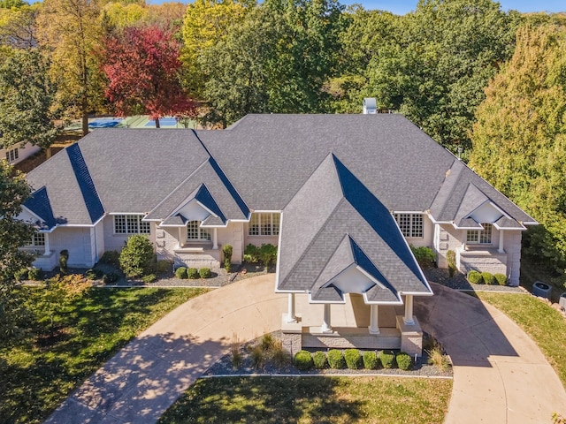 birds eye view of property