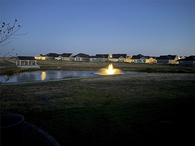 view of water feature