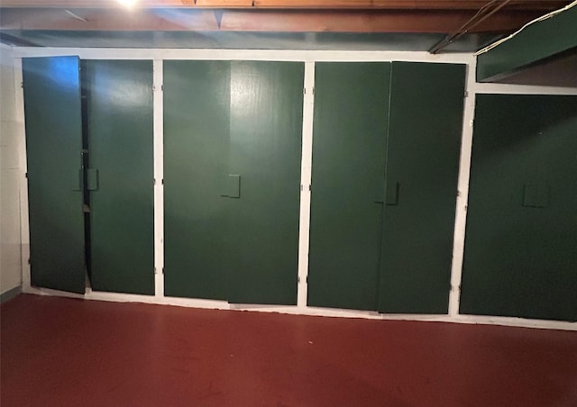 view of basement