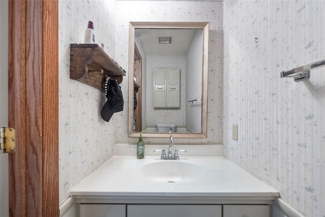 bathroom with vanity