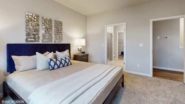 bedroom with carpet floors