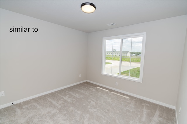 view of carpeted empty room