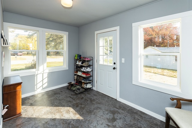 view of doorway to outside