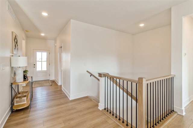 entryway featuring light wood-type flooring