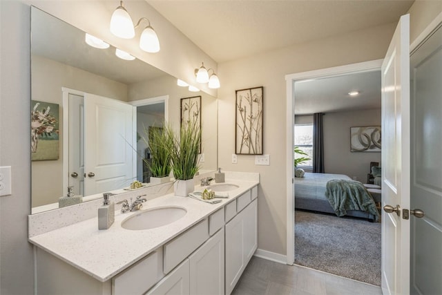 bathroom featuring vanity