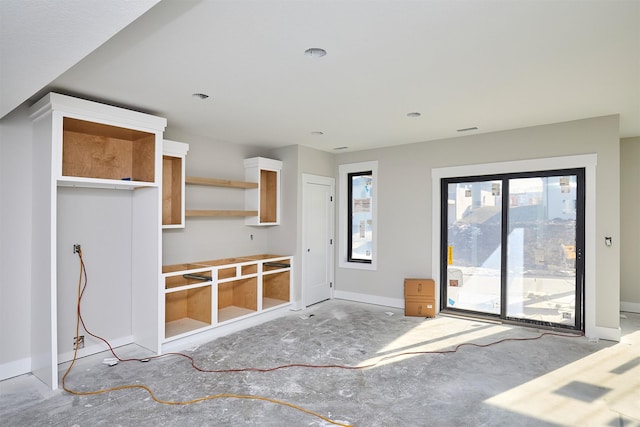 view of unfurnished living room