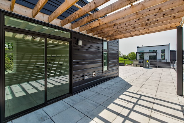 view of patio / terrace with a pergola