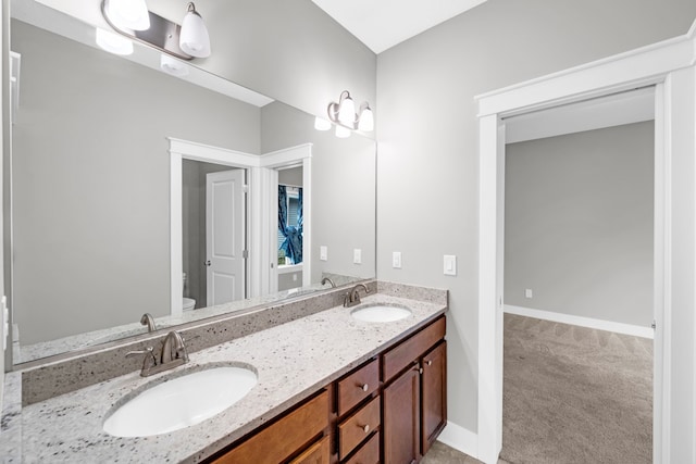 bathroom featuring vanity