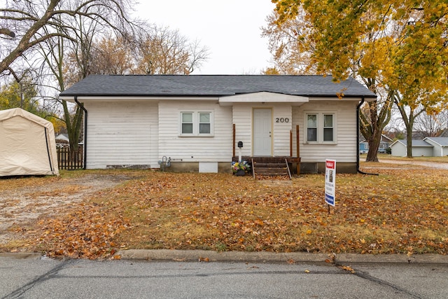 view of front of home