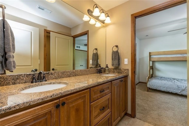 bathroom featuring vanity