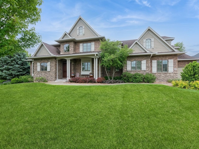 3123 162nd St, Urbandale, IA 50323 - craftsman inspired home with a front yard and covered porch
