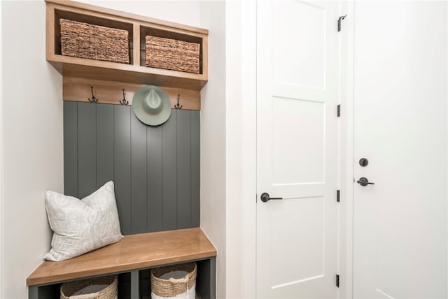 view of mudroom