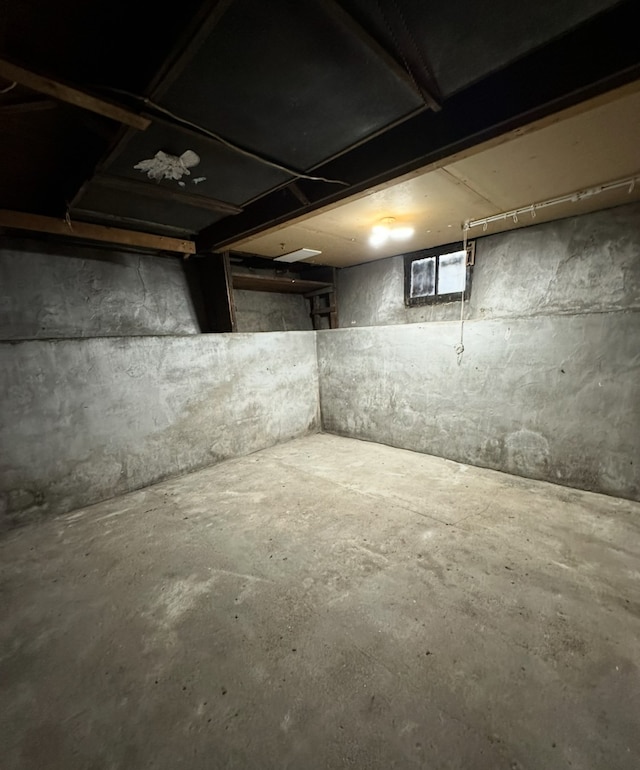 view of basement