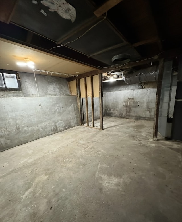 view of basement