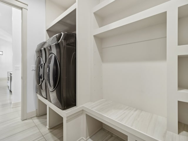 laundry area with washer and dryer