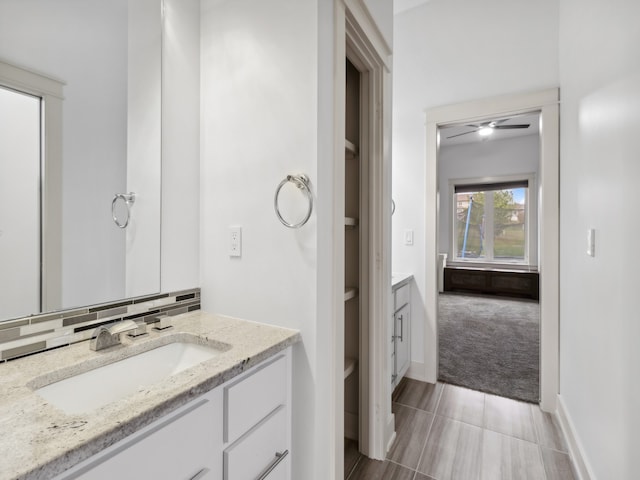 bathroom with vanity