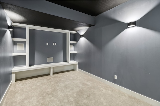 additional living space featuring carpet and a textured ceiling