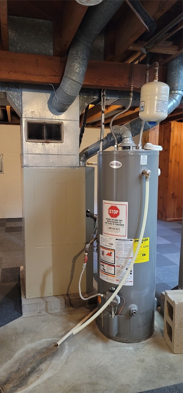 utilities with gas water heater