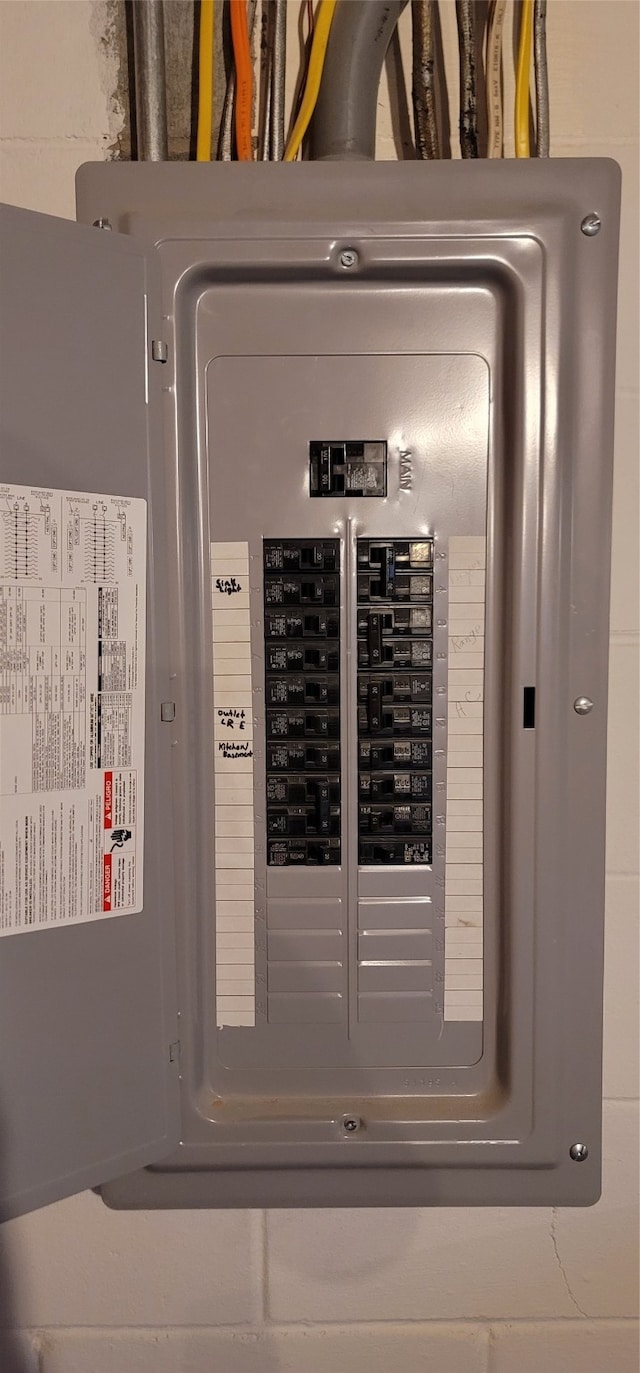 utility room with electric panel