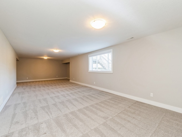 view of carpeted empty room