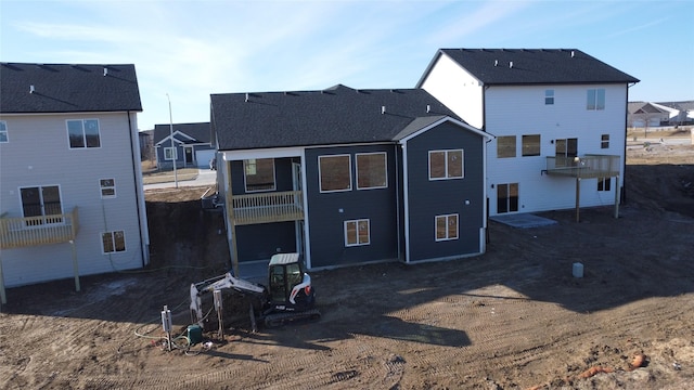 view of rear view of property