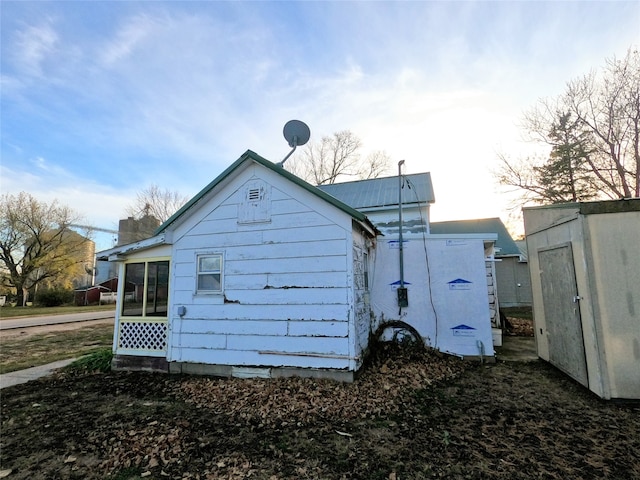 view of side of property