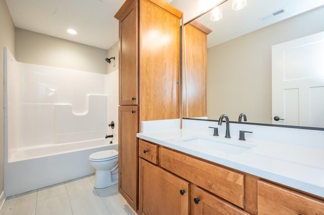 2640 Abbott Dr, Waukee, IA 50263 - full bath featuring vanity, tile patterned flooring, and bathing tub / shower combination