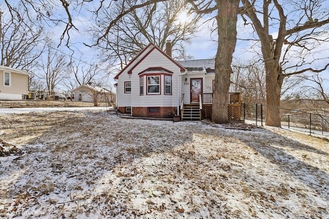 view of bungalow-style house