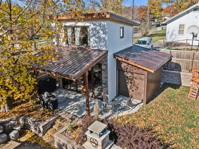 exterior space with a patio area