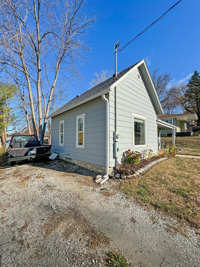 view of side of property