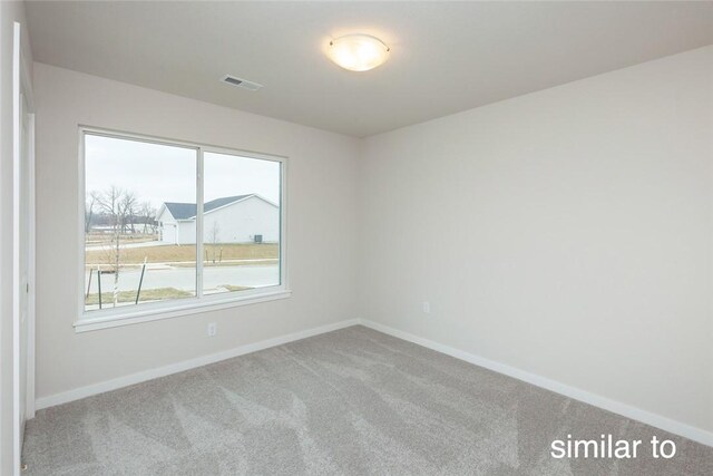 view of carpeted empty room