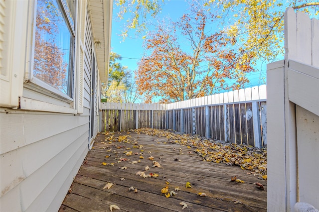 view of deck