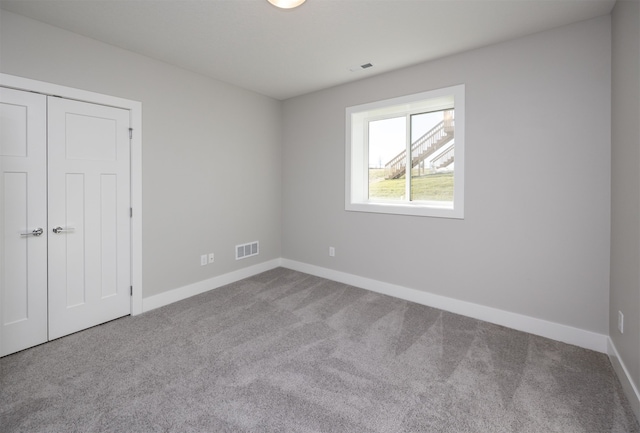 view of carpeted empty room