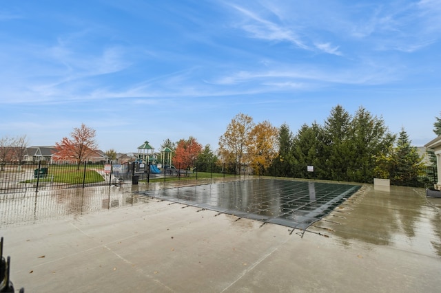 surrounding community featuring fence and playground community