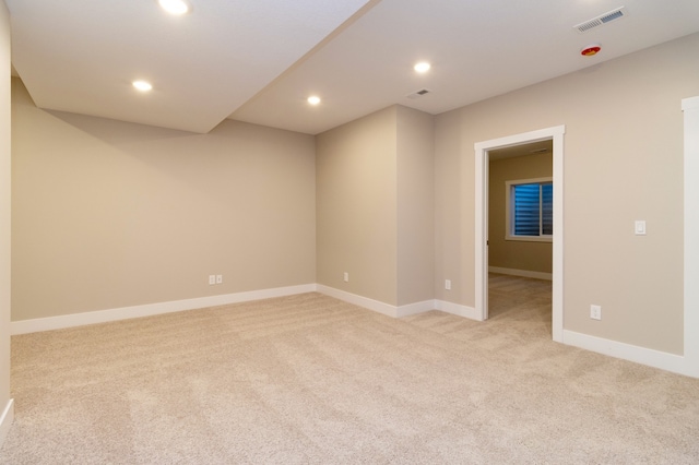 view of carpeted empty room