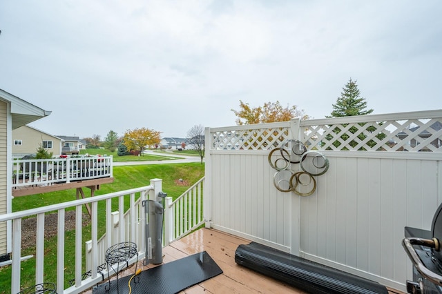 exterior space with a wooden deck