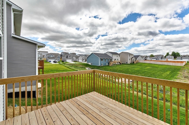 5130 Ella Ivy Ct, Van Meter, IA 50261 - deck featuring a residential view and a yard