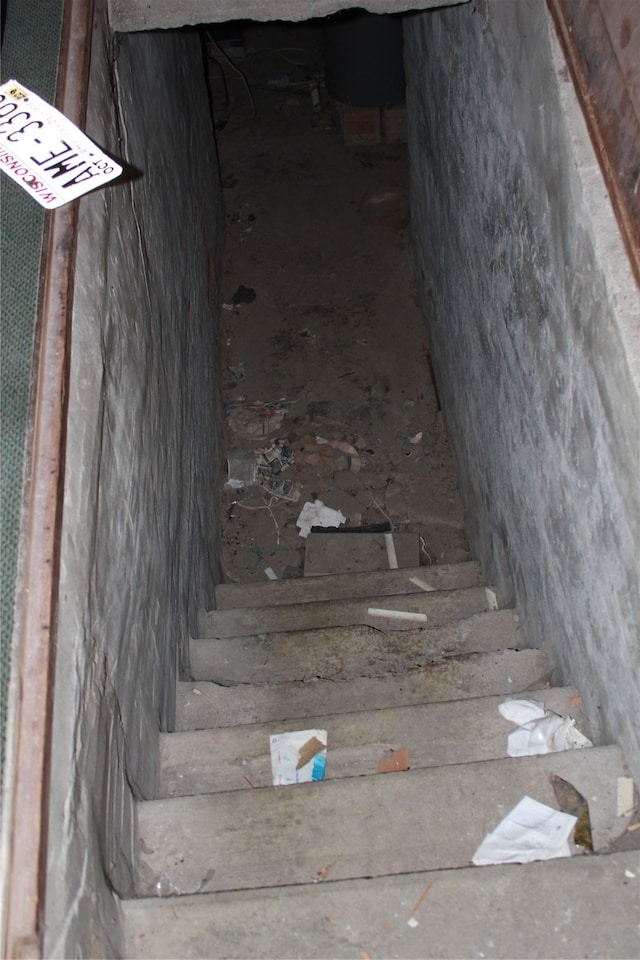 view of staircase