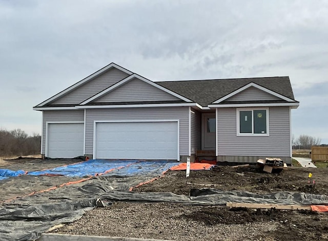 view of front of house featuring a garage