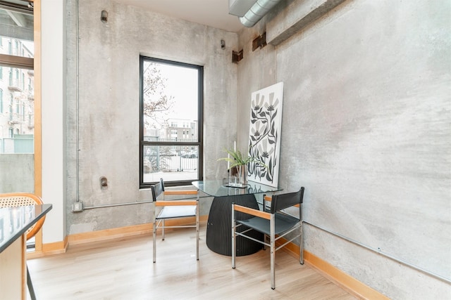 dining room featuring hardwood / wood-style flooring