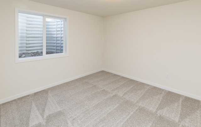 carpeted spare room featuring a wealth of natural light