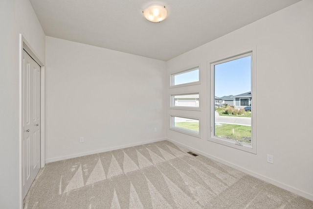 carpeted empty room with a wealth of natural light