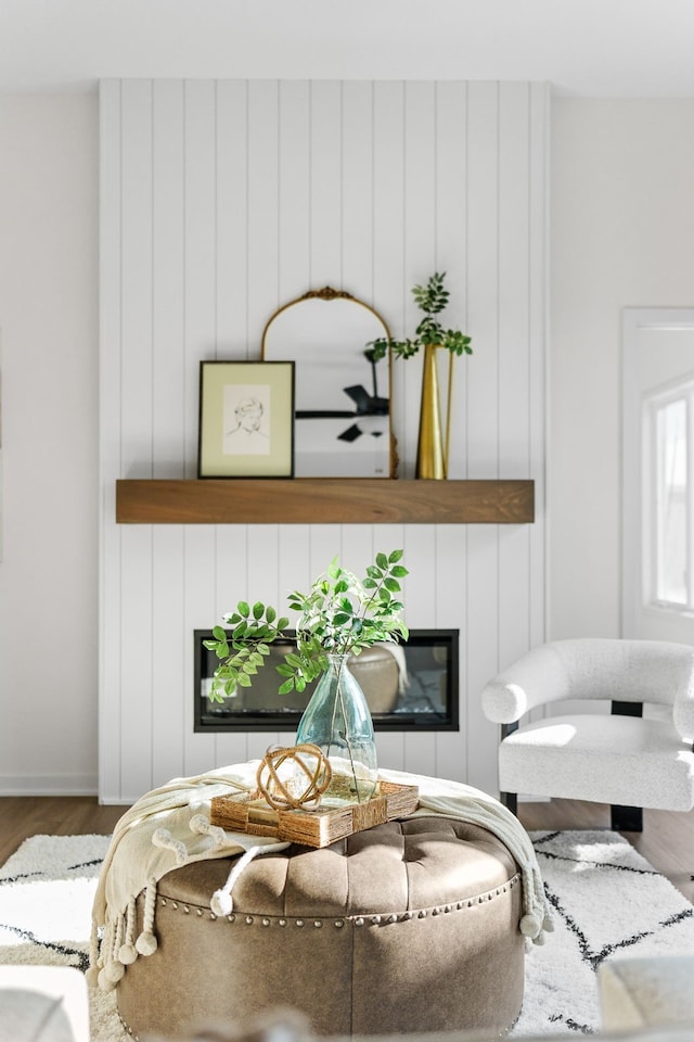 room details featuring hardwood / wood-style flooring