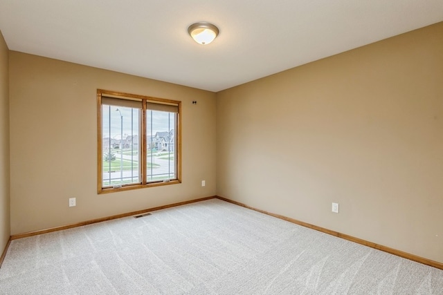 view of carpeted empty room