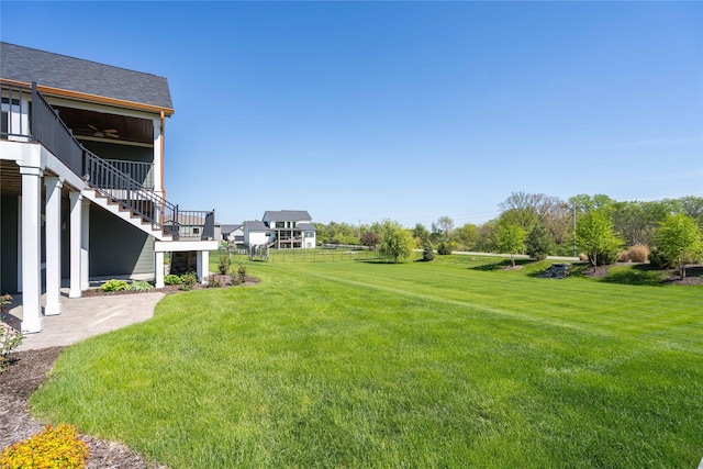 9441 Coneflower Cir, Norwalk, IA 50211 - view of green lawn with stairs