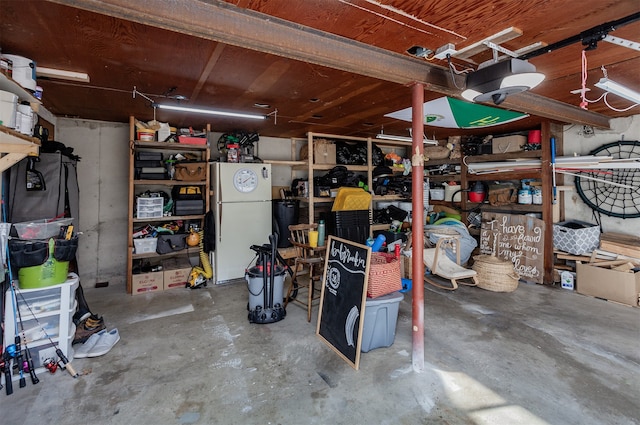 view of storage room