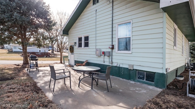 exterior space with a patio area