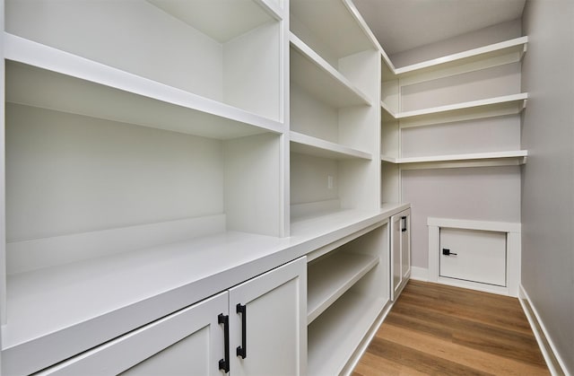 view of storage area